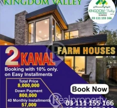 Kingdom Valley 2  kanal farm House plot for sale 