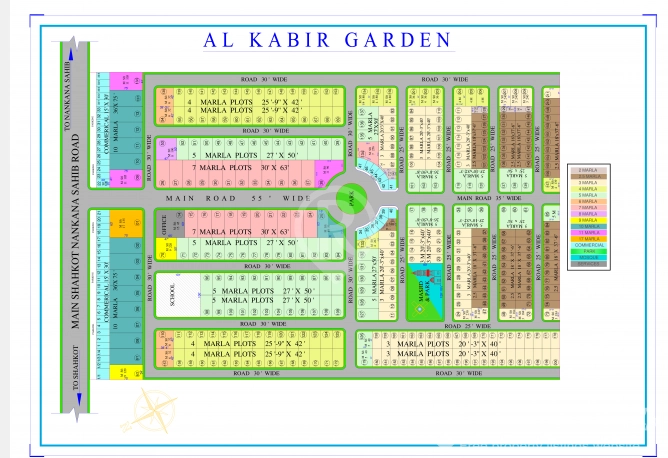 Plots for sale on discount rate at AlKabir Garden, Shahkot, Punjab