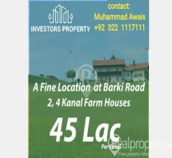 Beautiful 2, 4  Kanal Farm House For SALE