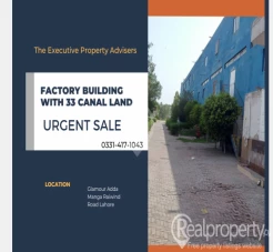 84K covered Area Factory With 33 Canal Land