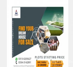 KDA Plots For Sale Gulistan e Johar Block 6 adjacent to Karachi university road