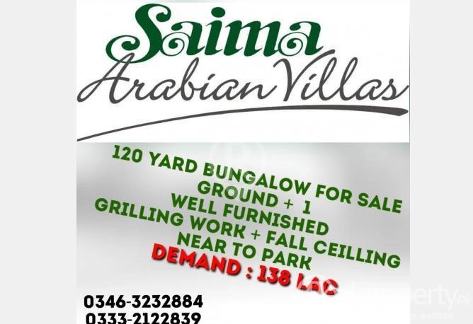 120 Yard Double Story Bungalow