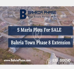 Plots For Sale in Bahria Phase 8 Extension - Bahria Phase Properties