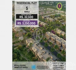 5 Marla Residential Plots For Sale in Smart City Canal Road Lahore