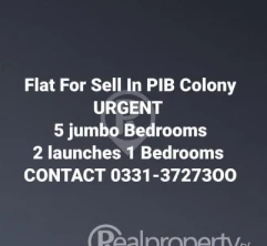 Portion For Sell PIB Colony 225 Gaz 5 jumbo rooms with attached bath 2 tv launches 