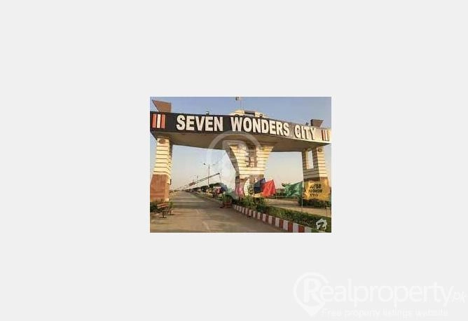 120 Yds Corner Plot for Sale in Seven Wonders City Phase-1