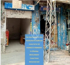 Shops For Rent in A Prime Location of Samanabad Lahore Near Pakki Thathi Bus Stop