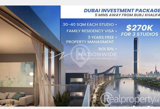 Dubai investment package, 0% AGENCY COMMISSION, FAMILY RESIDENCY VISA T 