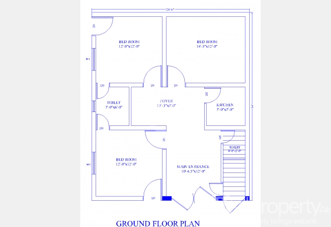 Dbl Story Corner house with 12 & 8ft Road for sale reasonable price