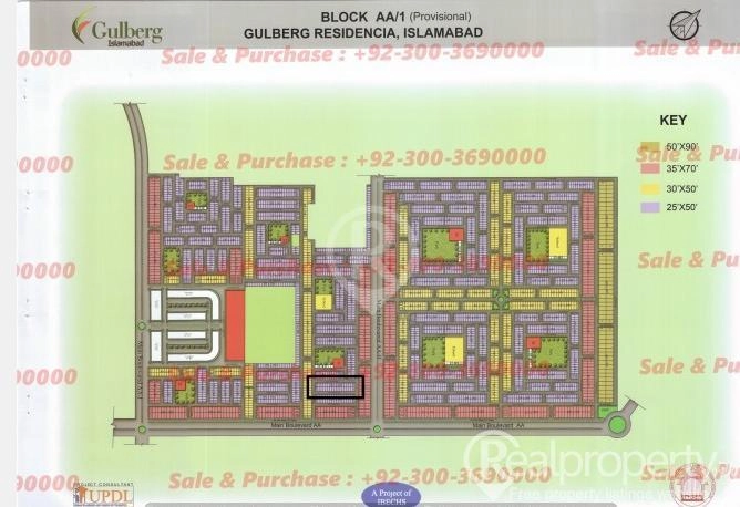 Gulberg Residencia, Block AA1, Plot # 3392